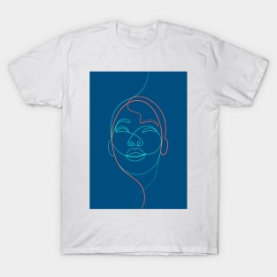 Living Between The Lines ( blue ) T-Shirt